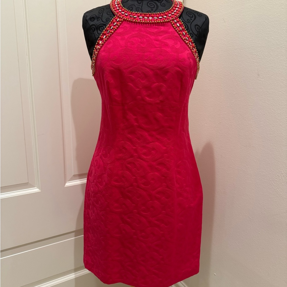Elegant Red Sleeveless Dress